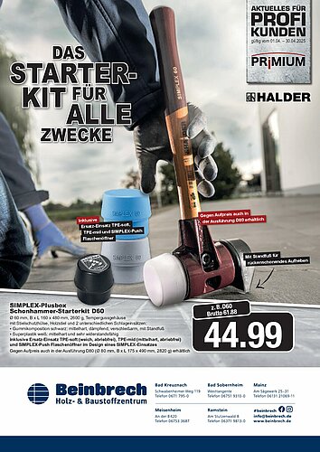 Titelseite: Primium – Profiangebote im April