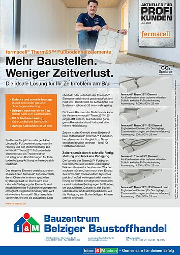 Titelseite: Fermacell – Profiangebote im Juni