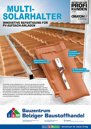 Titelseite: Creaton – Profiangebote im Juli